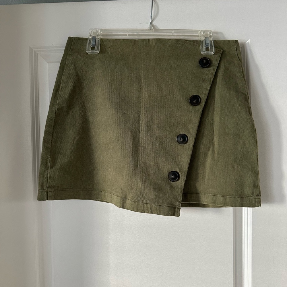Harper Olive Green Mini Skirt